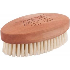 Redecker Natural Pig Bristle/Bronze Wire Clothes Brush with Oiled Pearwood Handle, 10-3/8-Inches