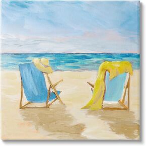 Stupell Industries Afternoon Beach Date Painting Canvas Wall Art Design by Julie DeRice