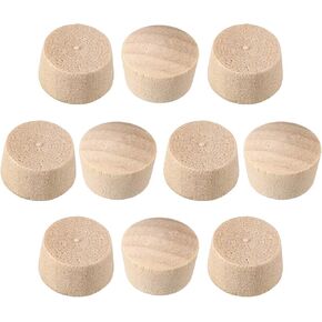 uxcell Wood Button Top Plugs 9/16 Inch Cherry Hardwood Furniture Plugs 9/25 Inch Height 200 Pcs