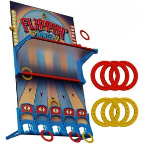Flippin Rings | Ring Toss Game for Adults and Kids | Carnival Style Man Cave Game | XL Wall Game | It’s a Flippin Good Time