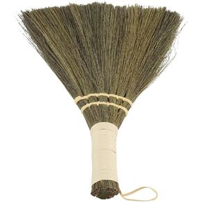 Mini Straw Broom, Straw Braided Small Broom Little Broom, Whisk Sweeping Hand Handle Broom, Soft Handmade Broom, Household Hand Brooms Supplies for Dustpan Indoor-Outdoor