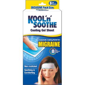 KOOL'n'Soothe Cooling Gel Sheet Migraine 6 Gel Sheets in Saudi Arabia