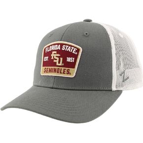 ZHATS Standard NCAA Officially Licensed Snapback Hat Big Rig Patch Smoke White Switchback, Grey, One Size