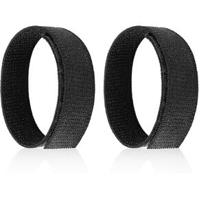 2 Pcs Black Cowboy Boot Straps, Blousers Military Ankle Strap Elastic Military Blousing Straps with Hook and Loop for Men Women Hunting Hiking Cycling Fishing Army Uniforms