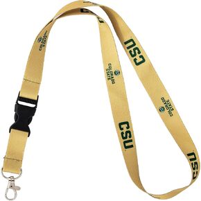 Desert Cactus Colorado State University Lanyard Rams CSU Car Keys ID Badge Holder Keychain Detachable Breakaway Snap Buckle (Gold)