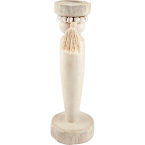 Mud Pie Tall Beaded Candlestick,15.5" x 5" x 5" Dia