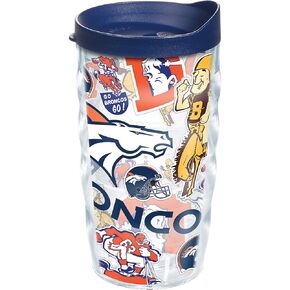 Tervis NFL Denver Broncos-All Over Insulated Tumbler, 1 Count (Pack of 1), Classic