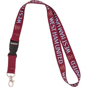 Desert Cactus West Ham United Lanyard Hammers Irons London Football Soccer Car Keys ID Badge Holder Keychain Detachable Breakaway Snap Buckle (Lanyard A)