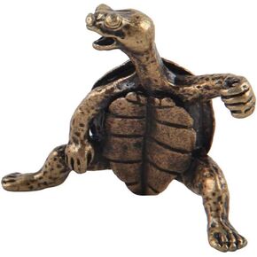 Brass Color Turtle Incense Stick Holder Exquisite Sleep Aid Handcrafted Beautiful Censer Holder Home Decor Antique Bronze，Incense and Incense Holders