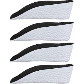 2 Pairs Orthopedic High Pads, 1.38 Inch Orthopedic Height Increase Insoles Arch Support Insoles High Pads Orthopedic High Heel Pads for Men Women(Black)