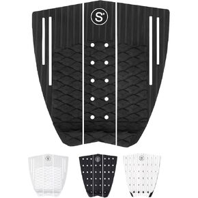 SYMPL Surfboard Traction Pad • 3 Piece Deck Pad for Surfing, Skimboarding • Maximum Grip • 3M Adhesive • Fits Surfboards, Skimboard, Longboard, Fish