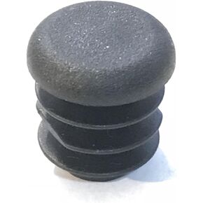 (Pack of 25) 1/2" OD Round End Caps (16-18 Ga - for Hole Size 0.37" - 0.40" ID) 0.50 Round Inch Sliding Inserts | Furniture Chair / Table Leg Caps | Fitness Eqpt End Caps | by SBD