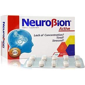 Neurobion Active 30 Tablets Multivitamin L-Glutamic Acid Dietary Supplements, 1 Count (Pack of 1)