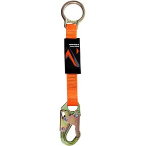 Malta Dynamics 18" D-Ring Extender with Snap Hook for Fall Protection and Roofing, OSHA/ANSI Compliant