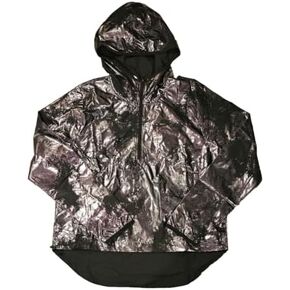 Nike Women's Dri-FIT Reflective 1/2 Zip Running Jacket (US, Alpha, Medium, Regular, Regular, Black)