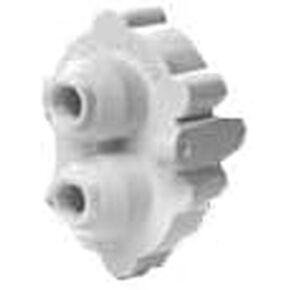 IPW Industries Inc-(ASV-2000W) Auto Shut Off Valve with 1/4" Quick Connect Fittings White