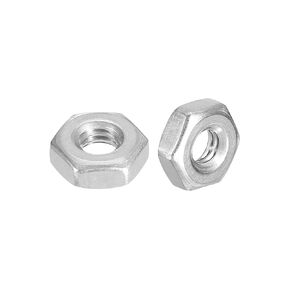 METALLIXITY Hex Nuts (5/16"-24) 50Pcs, 304 Stainless Steel Fine Thread Hexagon Nut Hardware - for DIY Home Repair Machinery, Silver