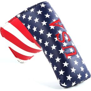 Golf Stars and Stripes Balde Golf Putter Headcover Cover Protector for Odyssey