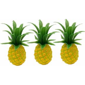 ASkinds 3 Pcs Fake Pineapple Artificial Fruit Mini Plastic Lifelike Fruit for Home Cabinet Table Party Kitchen Wedding Decoration Photography Prop