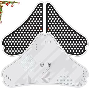 Tens Unit Wireless Electrode Pads, Replacement Electrode Pads with 2 Pack 7.5" x 4.3" Snap-on Connectors