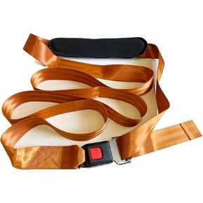 Extremity Mobilization Strap - 8' Adjustable Physical Therapy Belt for Enhanced Traction & Stability - Durable Nylon with Padding & Push Button Release