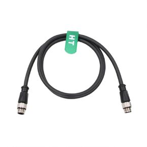 M12 A Coding 8 pin Male to 8 pin Male Signal Cable for Industrial Controls Automation, Device Network, IO Link, Profibus, Actuator Sensor 3M