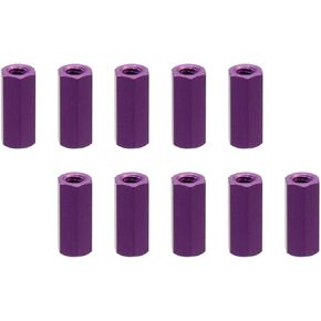 Oedema 10pcs Hex M3 Standoff Aluminum Spacers Black Hardware Spacers Length 8mm for Computer, RC Airplane, Electronic, DIY Frame