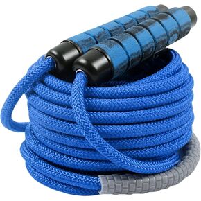 16 FT Long Jump Rope for Kids Adults,Double Dutch Jump Rope,Adjustable Skipping Ropes with High-strength Nylon Braided Rope Core,360°Rotation Not Entangled,Long Enough for 2-4 Jumpers.Blue