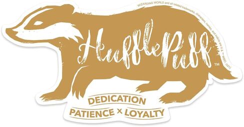 ملصق فينيل هاري بوتر هافلباف من بيبر هاوس برودكشنز للكمبيوتر المحمول وزجاجة الماء، عبوة من 6 قطع in Kuwait