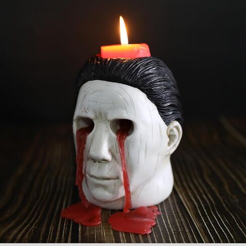 Halloween Michael Mers Candle Holder Halloween Merchandise,Mers's Decor, Halloween Horror Candlestick Decoration, Red, JG-Maike-Zhutai-2 in Saudi Arabia