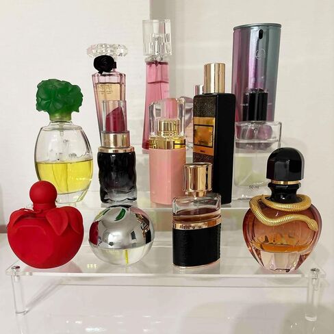 حامل عرض أكريليك، حامل منظم العطور من 3 طبقات، حامل حامل كب كيك شفاف، حامل رف كبير للشخصيات، أرفف الحلوى للحفلات، حامل حامل للديكور والمنظم in Kuwait