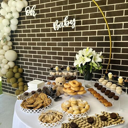 حامل عرض أكريليك، حامل منظم العطور من 3 طبقات، حامل حامل كب كيك شفاف، حامل رف كبير للشخصيات، أرفف الحلوى للحفلات، حامل حامل للديكور والمنظم in Kuwait