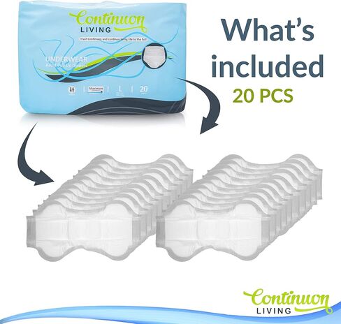 Adult Incontinence Underwear, Maximum Absorbency, 10 Count in Saudi Arabia