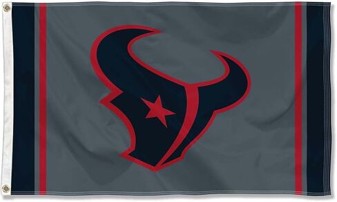 WinCraft Houston Texans Blackout Sideline Flag Outdoor Indoor 3x5 Foot Banner in Saudi Arabia