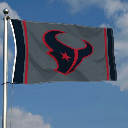 WinCraft Houston Texans Blackout Sideline Flag Outdoor Indoor 3x5 Foot Banner in Saudi Arabia