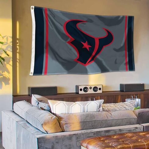 WinCraft Houston Texans Blackout Sideline Flag Outdoor Indoor 3x5 Foot Banner in Saudi Arabia