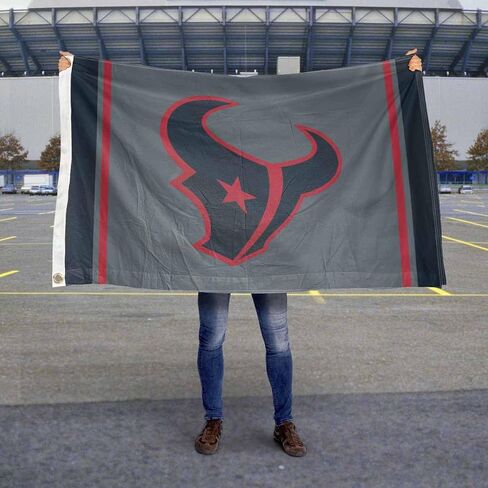 WinCraft Houston Texans Blackout Sideline Flag Outdoor Indoor 3x5 Foot Banner in Saudi Arabia