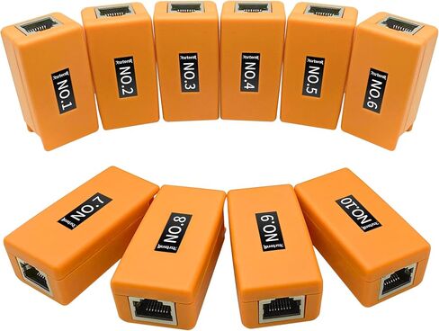 Rsrteng Network Cable Tester,2PCS Remote Kits NO.22 for RJ45,Cat5,Cat6, 5E,6E,Support Measure Length,Host/Test Box Fault Location,Short Circuit Test,Working with CCTV Camera Tester in Saudi Arabia