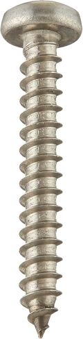 Small Parts 0616AQP188 18-8 Stainless Steel Sheet Metal Screw, Plain Finish, Pan Head, Square Drive, Type A, #6-18 Thread Size, 1" Length (Pack of 100) in Saudi Arabia