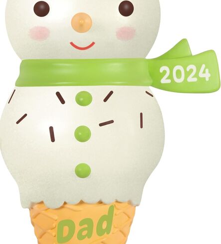 Hallmark Keepsake Christmas Ornament 2024, Daughter Snowman Ice Cream Cone 2024, Family Gifts in Saudi Arabia