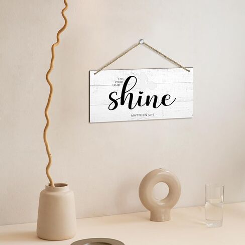 The Lord Himself Goes Before You - Hanging Wood Plaque with Rope, Inspirational Printed Wood Plaque Sign Hanging for Study Door Office, Wall Art Home Farmhouse Decoration Gift for Christian -C14 in Saudi Arabia