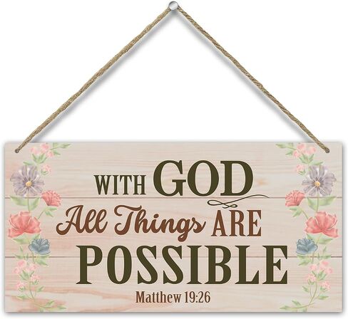 The Lord Himself Goes Before You - Hanging Wood Plaque with Rope, Inspirational Printed Wood Plaque Sign Hanging for Study Door Office, Wall Art Home Farmhouse Decoration Gift for Christian -C14 in Saudi Arabia