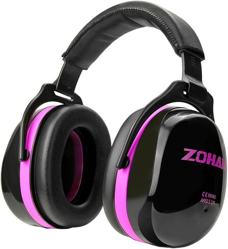 ZOHAN 012 Hearing Protection Earmuffs for Noise Reduction - SNR 34dB - Ear Protection for Mowing, Autism, Working in Saudi Arabia