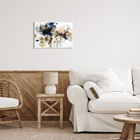 Stupell Industries Abstract Flowers on White Wall Plaque Art by LSR Design Studio in Saudi Arabia