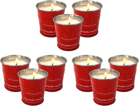 Enhanced Scents Outdoor Citronella Candles, 9 Pack, 2x2, 1.8oz, Repel Scented Candles, Control, for Patio in Saudi Arabia