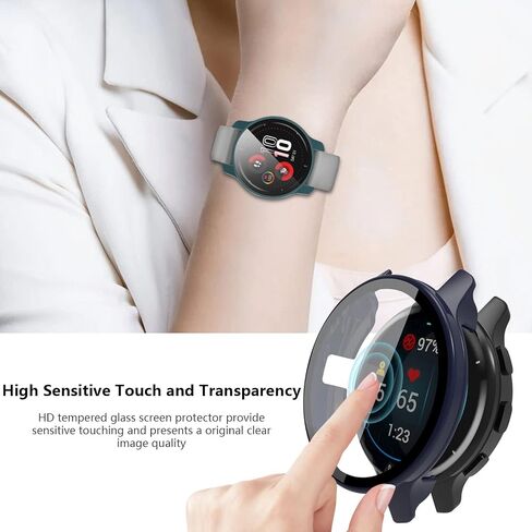 [5-Pack] Case with Tempered Glass Screen Protector Compatible with Garmin Venu 2 (45MM), Ultra-Thin Bumper Full Coverage Protective Hard PC Cases Face Cover for Men Women in Saudi Arabia