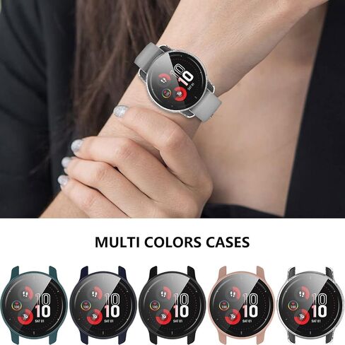 [5-Pack] Case with Tempered Glass Screen Protector Compatible with Garmin Venu 2 (45MM), Ultra-Thin Bumper Full Coverage Protective Hard PC Cases Face Cover for Men Women in Saudi Arabia
