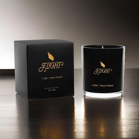 Flight Full Grain Luxury Scented Candles with Decorative Jar, Soy Wax, Cotton Wicks, Romantic Soft Glowing Lighting, Rich Fragrant Scent, Elegant Self-Care Gift in Saudi Arabia