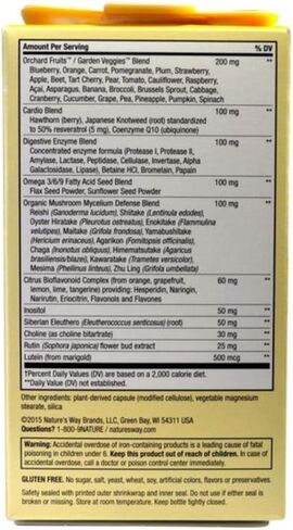 طريق الطبيعة على قيد الحياة! ماكس 6 كبسولات يومية متعددة الفيتامينات 90 كبسولة نباتية in Kuwait