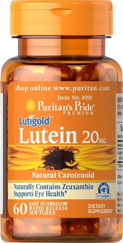 Puritan's Pride Lutein 40 Mg with Zeaxanthin, Helps Support Eye Health*, Whole Bean, 60 Ct, in Saudi Arabia